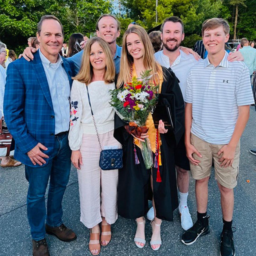 David Costello with his family