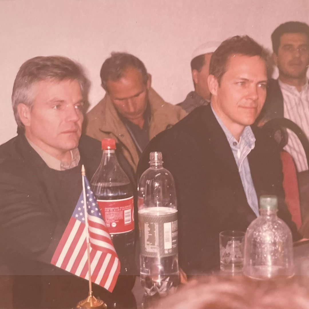 David Costello at meeting