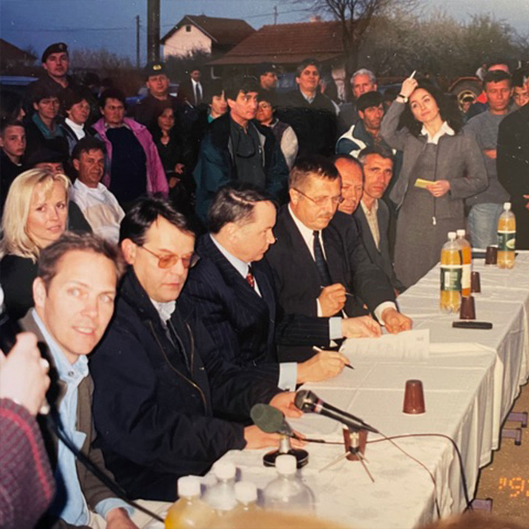 David Costello at meeting